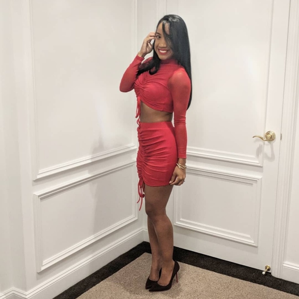 Skirt & Crop Top Set 💝💞